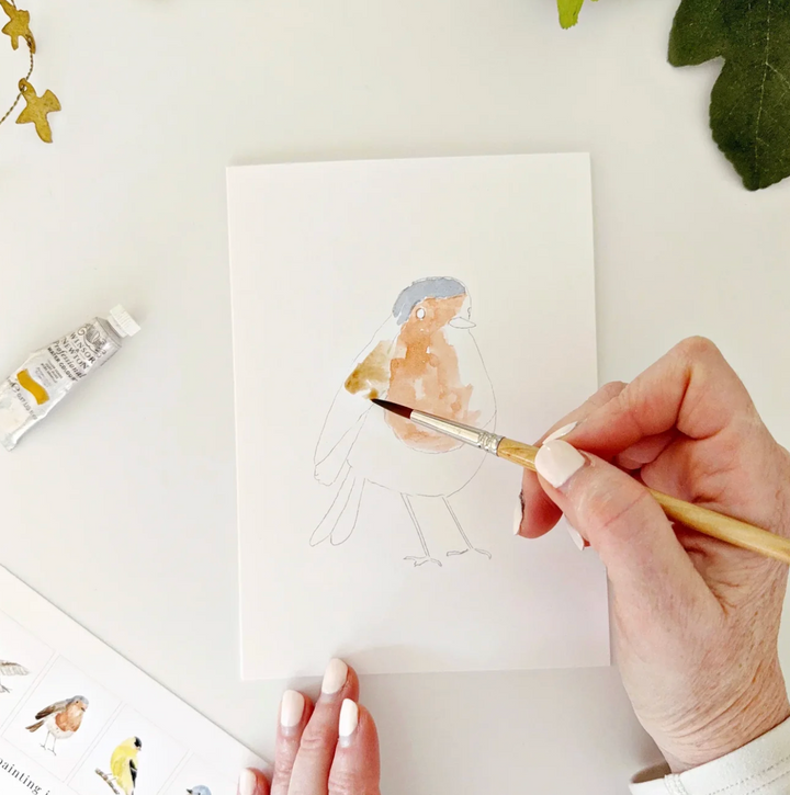 Emily Lex Studio- Paintable Watercolor Notecards- Backyard Birds