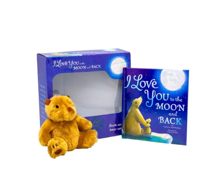 I Love You to the Moon and Back Book &amp; Bear Set