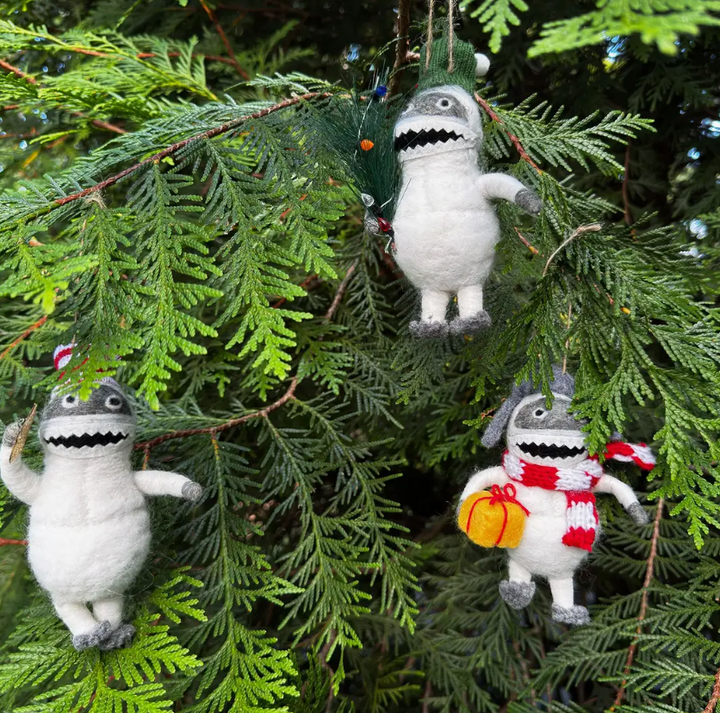 Felt Yeti Ornament