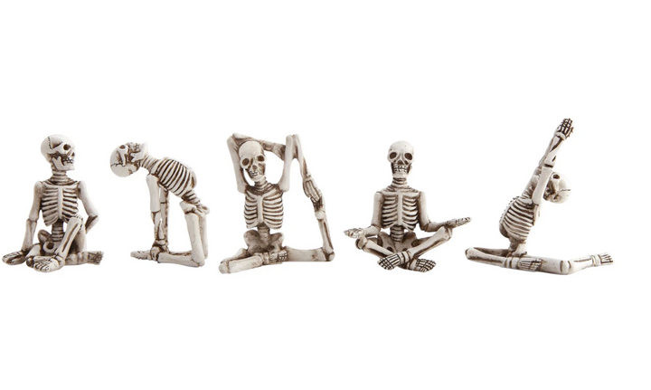 Skeleton in Yoga Pose, 5 Styles