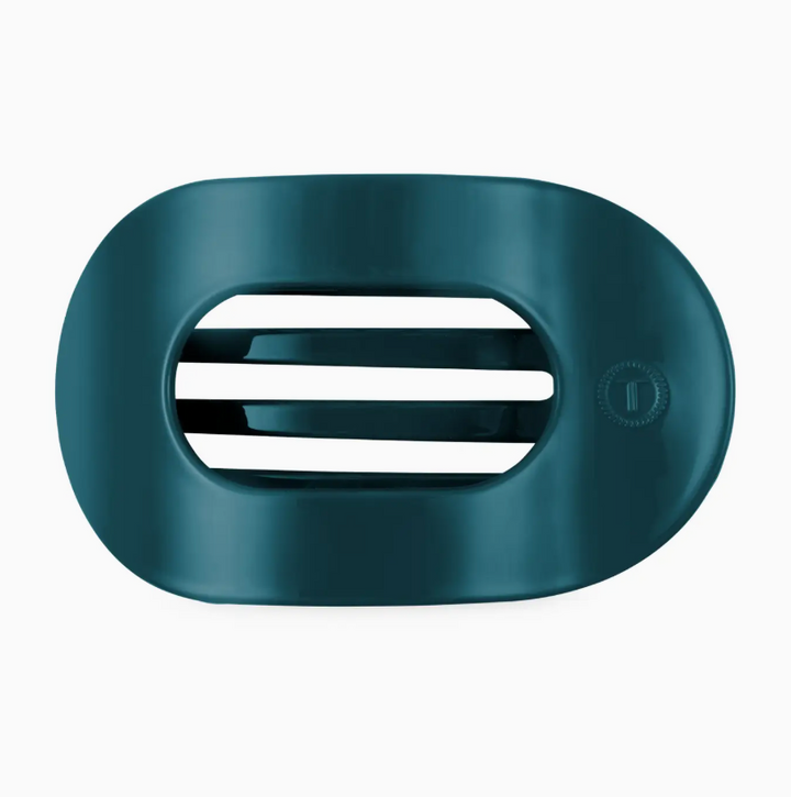 Teal with It | Medium | Flat Round Hair Clip