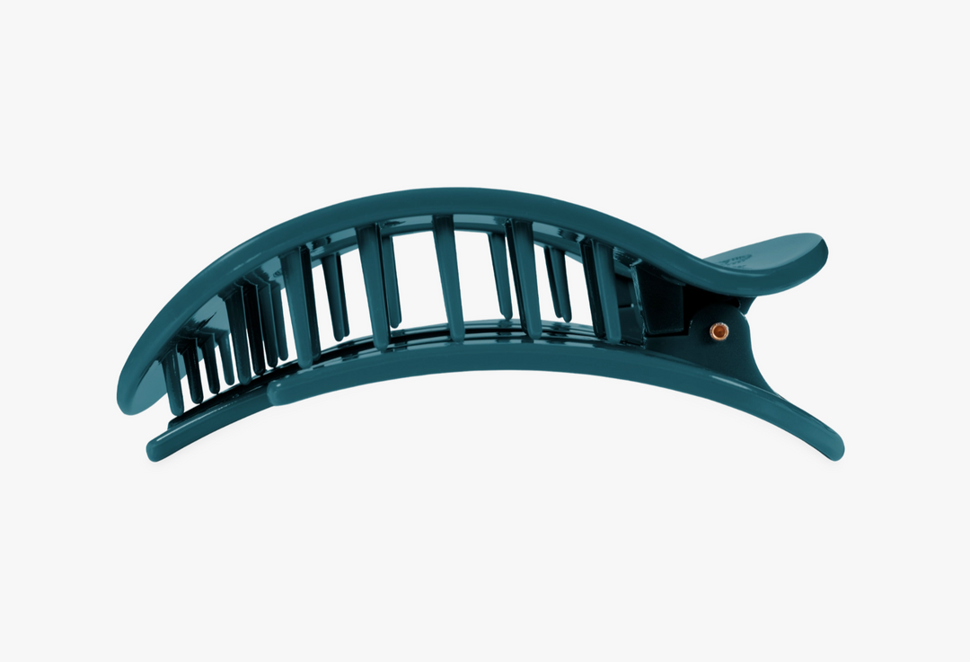 Teal with It | Medium | Flat Round Hair Clip