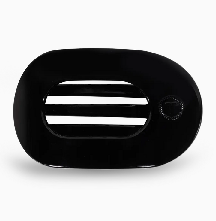 Round Flat Hair Clip | Small | Jet Black