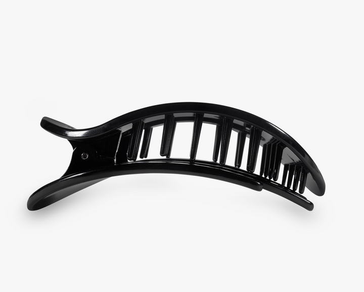 Round Flat Hair Clip | Small | Jet Black