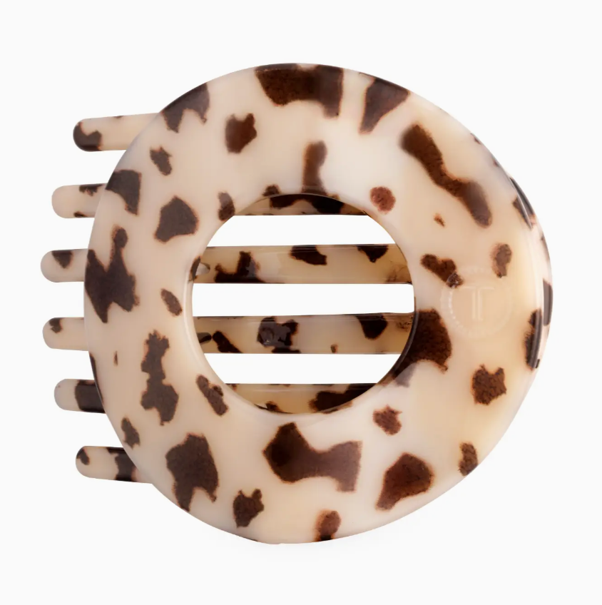Blonde Tortoise | Medium | Flat Circle Hair Clip