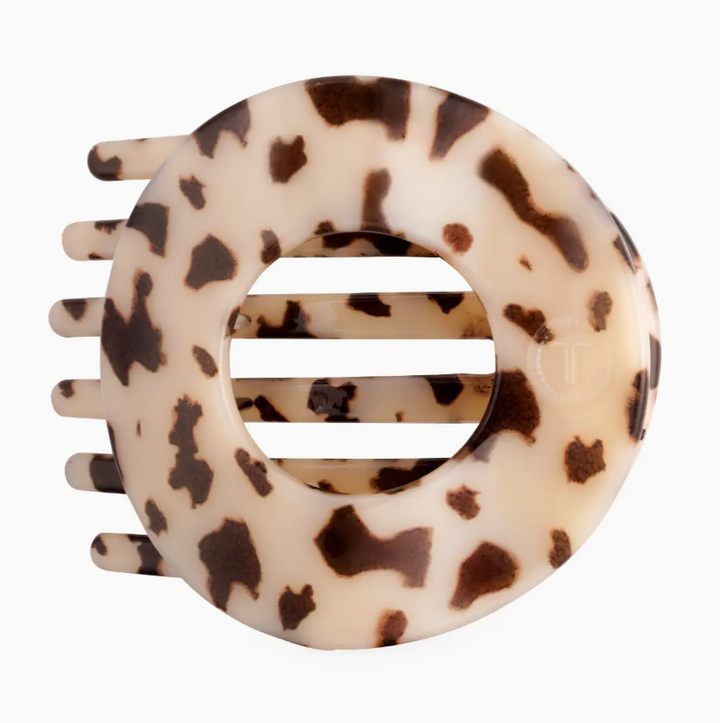 Blonde Tortoise | Medium | Flat Circle Hair Clip