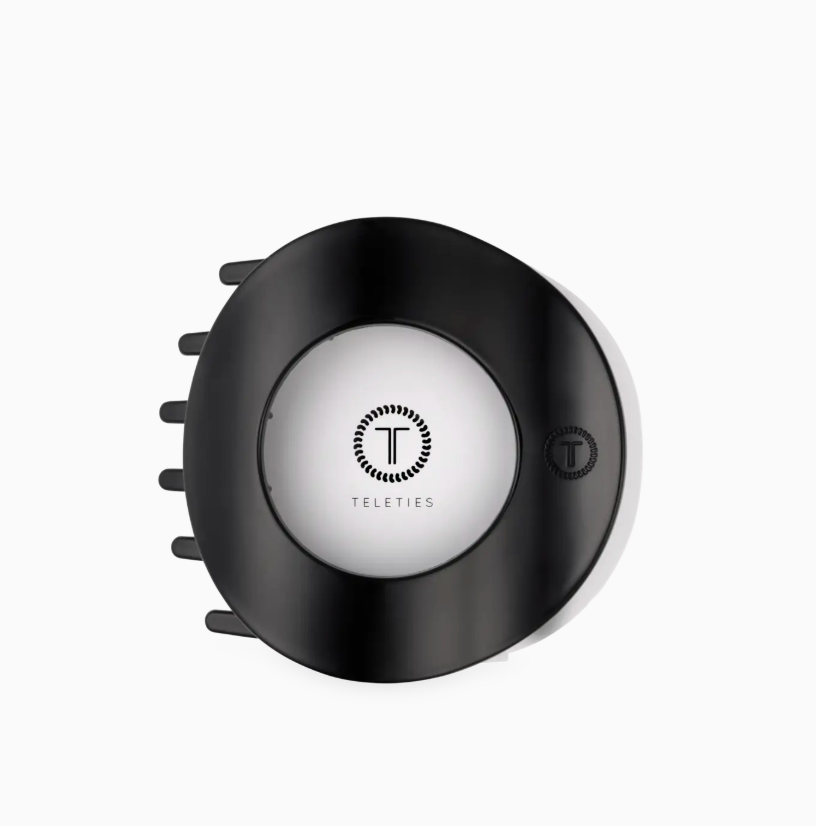 Jet Black | Large | Flat Circle Hair Clip