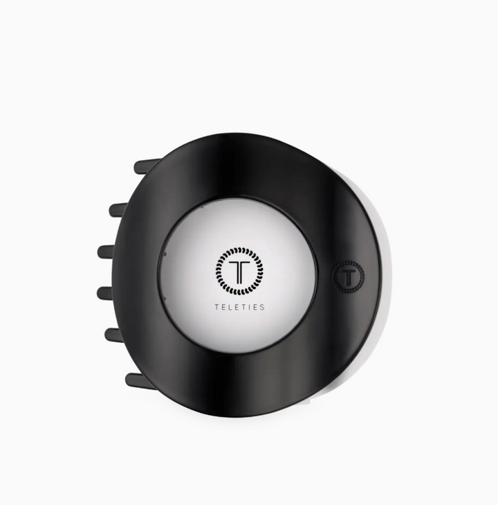Jet Black | Large | Flat Circle Hair Clip