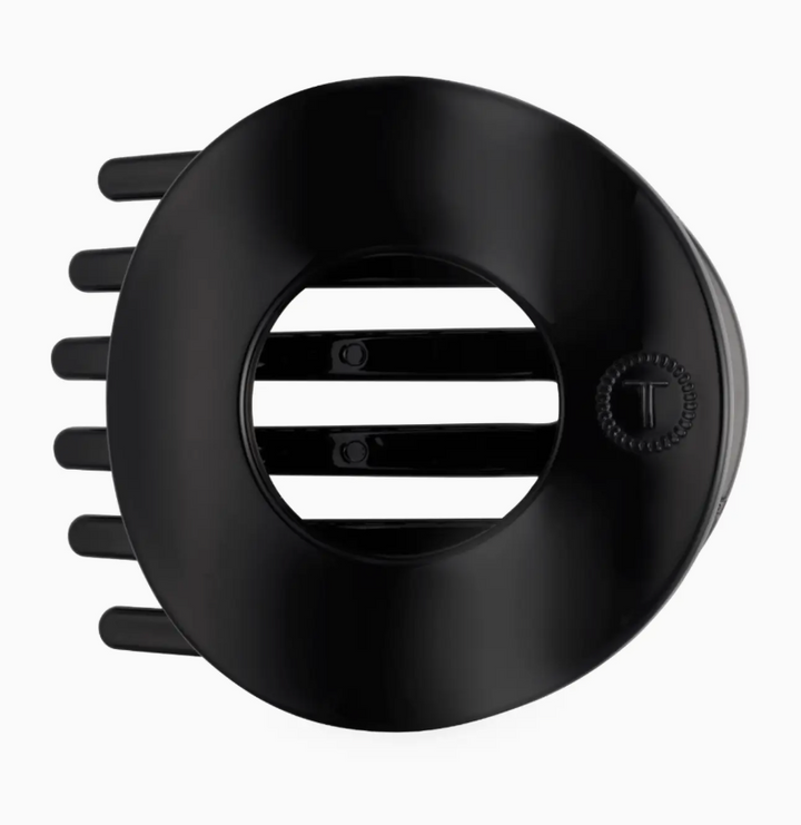 Jet Black | Medium | Flat Circle Hair Clip