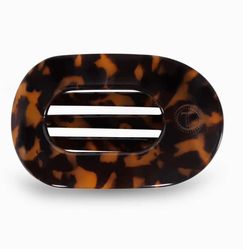 Round Flat Hair Clip | Small | Tortoise