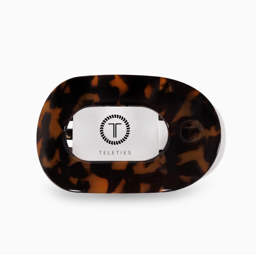 Round Flat Hair Clip | Small | Tortoise