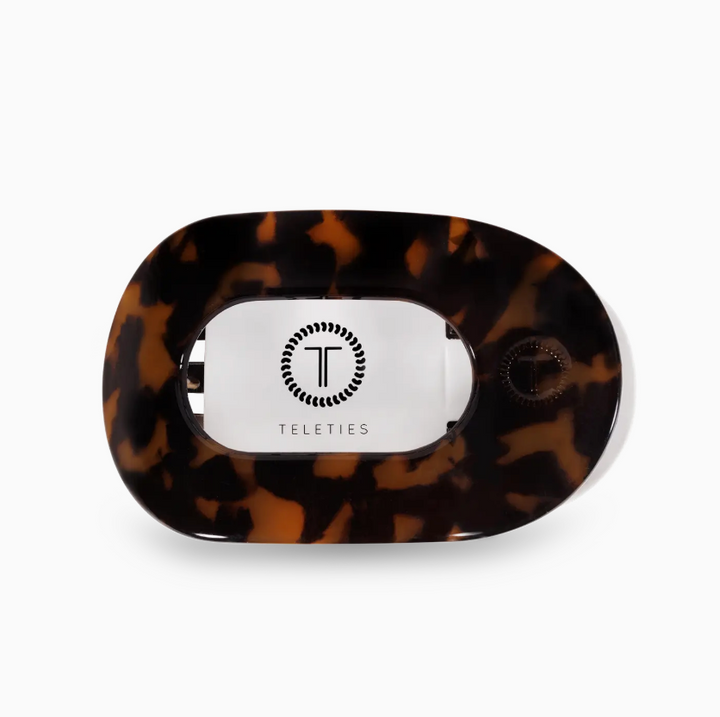 Round Flat Hair Clip | Small | Tortoise
