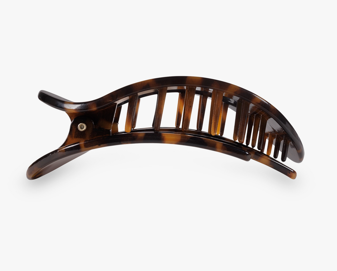 Round Flat Hair Clip | Small | Tortoise