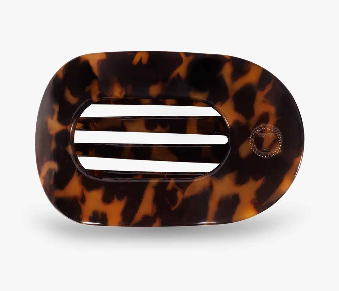 Round Flat Hair Clip | Medium | Tortoise