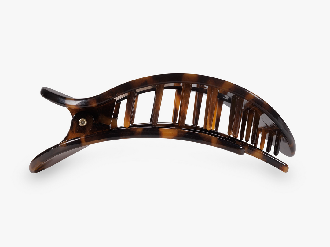 Round Flat Hair Clip | Medium | Tortoise