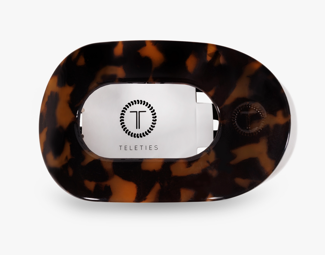 Round Flat Hair Clip | Medium | Tortoise