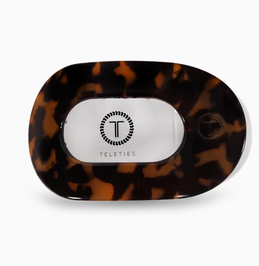 Round Flat Hair Clip | Large | Tortoise