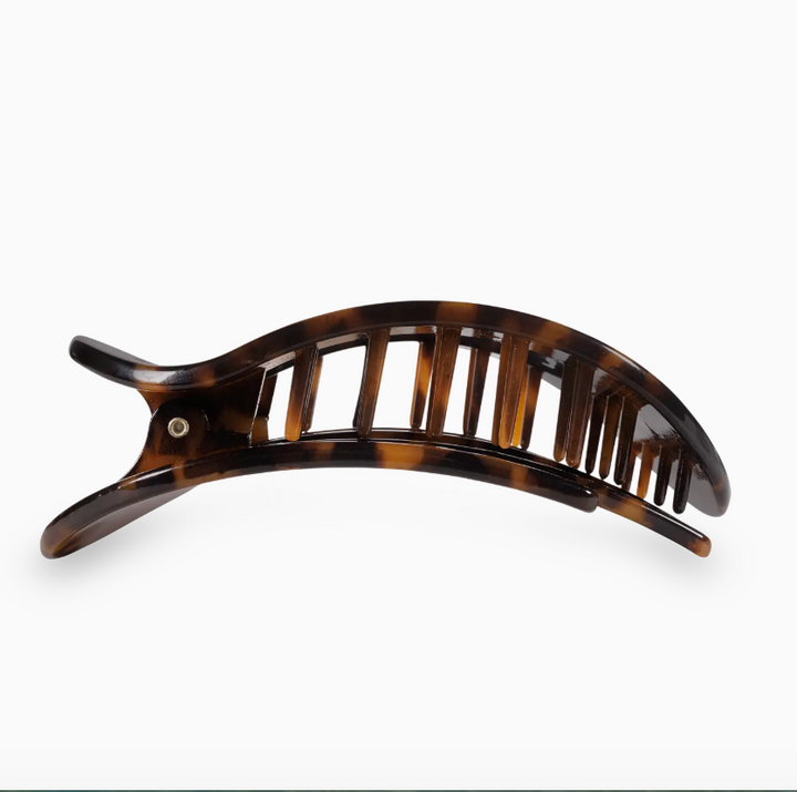 Round Flat Hair Clip | Large | Tortoise