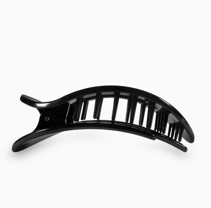 Round Flat Hair Clip | Large | Jet Black