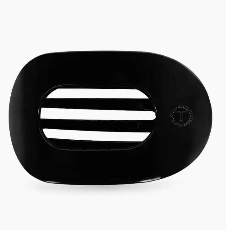 Jet Black | Tiny | Flat Round Hair Clip