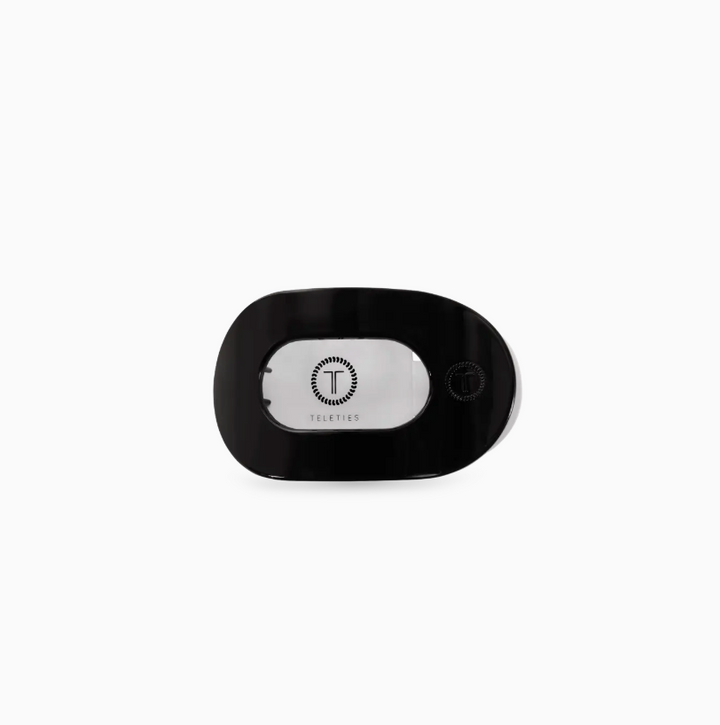 Jet Black | Tiny | Flat Round Hair Clip