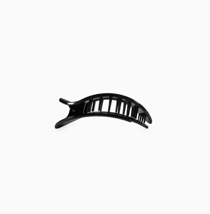 Jet Black | Tiny | Flat Round Hair Clip