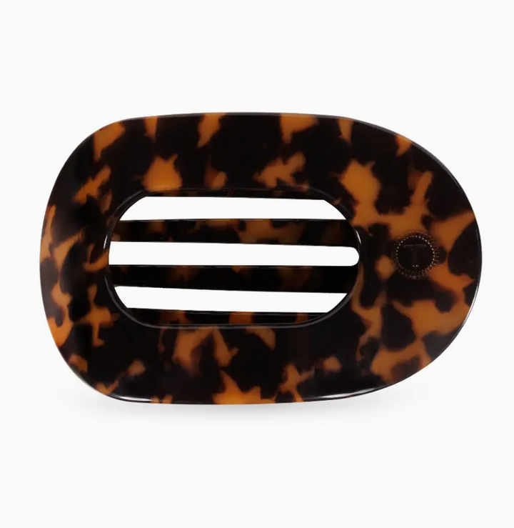 Tortoise | Tiny | Flat Round Hair Clip