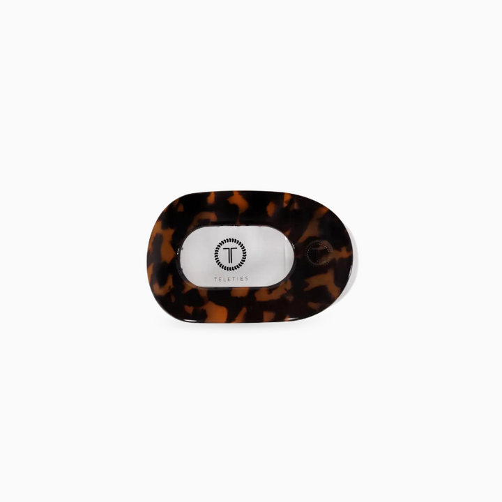 Tortoise | Tiny | Flat Round Hair Clip