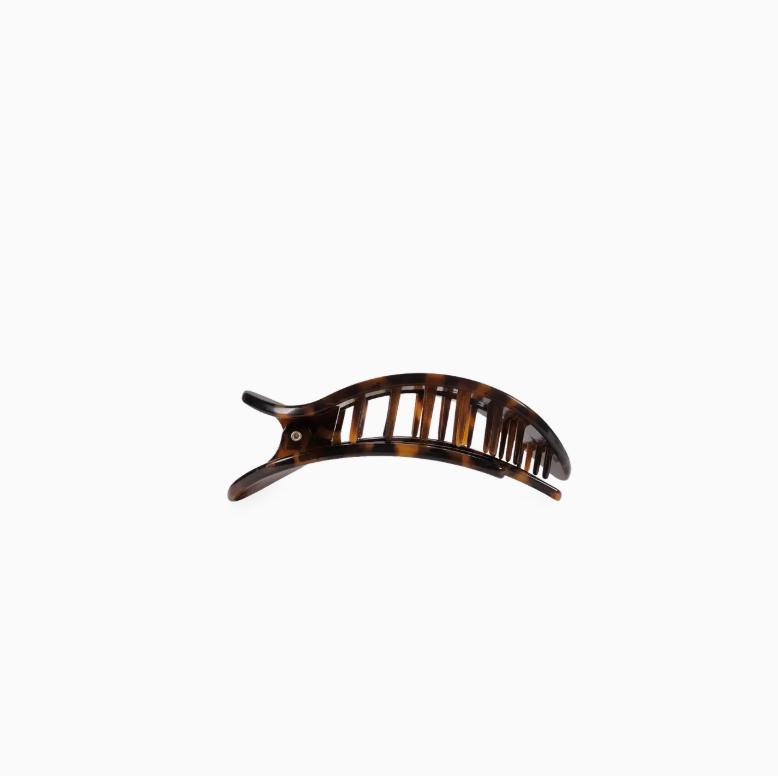 Tortoise | Tiny | Flat Round Hair Clip