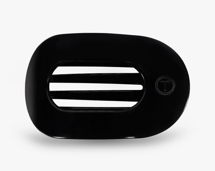 Round Flat Hair Clip | Med. | Jet Black