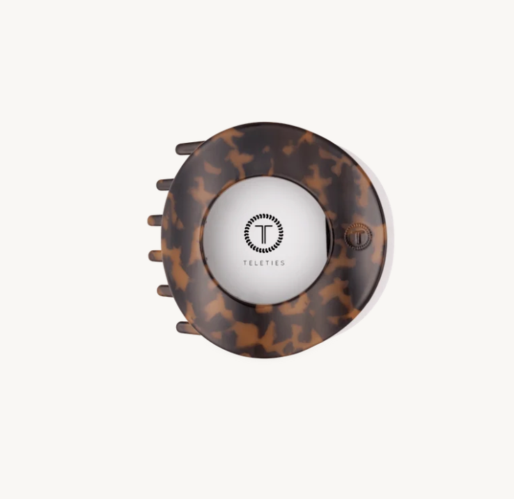Tortoise | Small | Flat Circle Hair Clip
