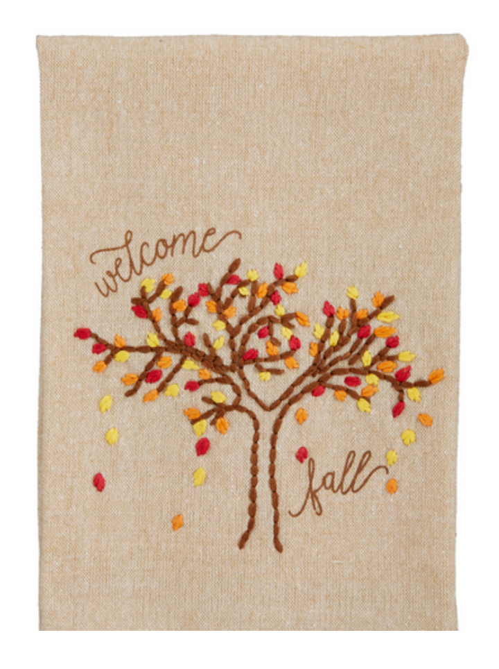 Fall French Knot Towels - Pine & Moss