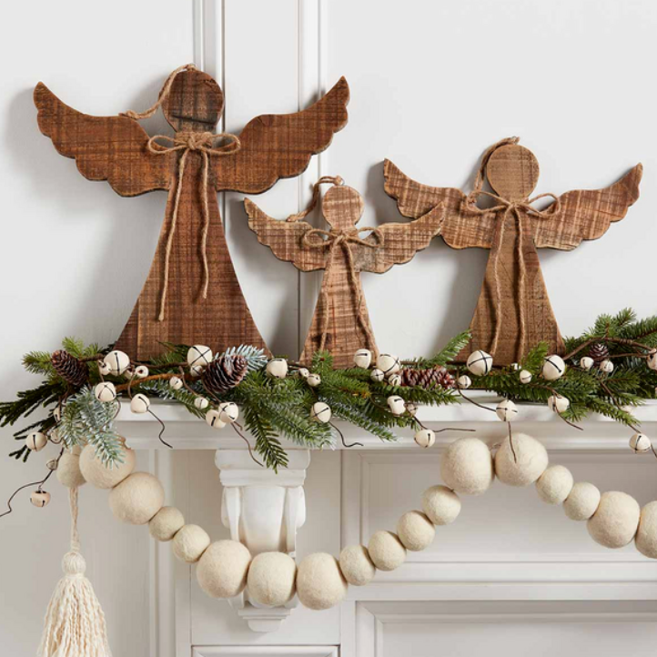 Angel Wood Ornaments