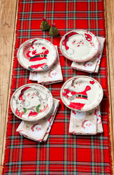 Printed Vintage Santa Napkins