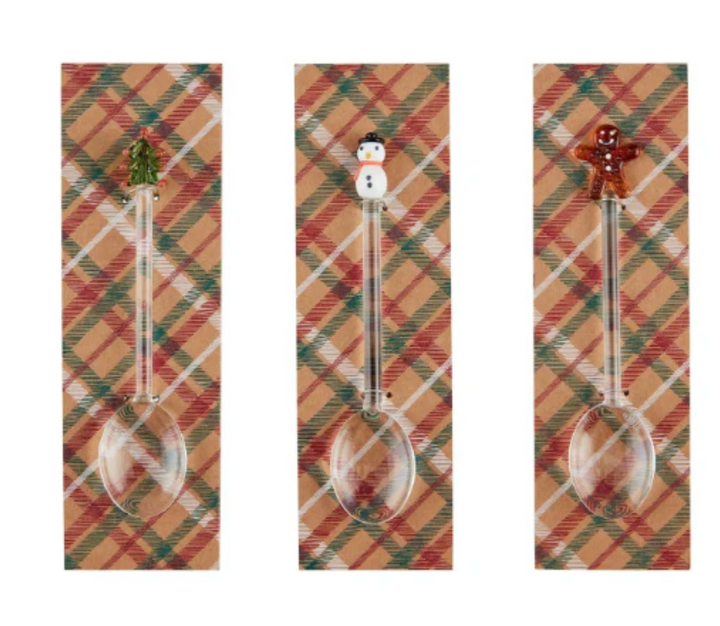 Holiday Glass Icon Spoons