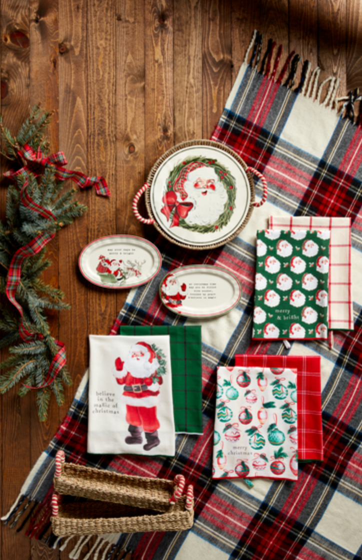 Santa Platter & Basket Set