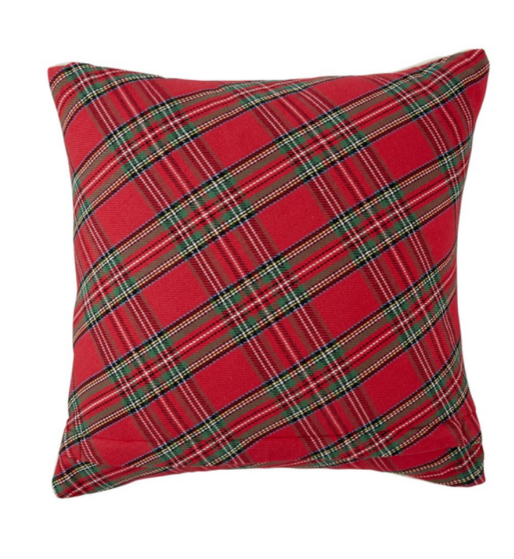 Christmas Tartan Hooked Pillows- Two Styles