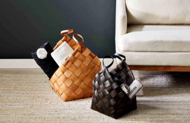 Woven Wood Baskets- Sold Separately