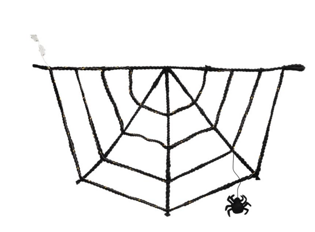 Light Up Felt Spider Web