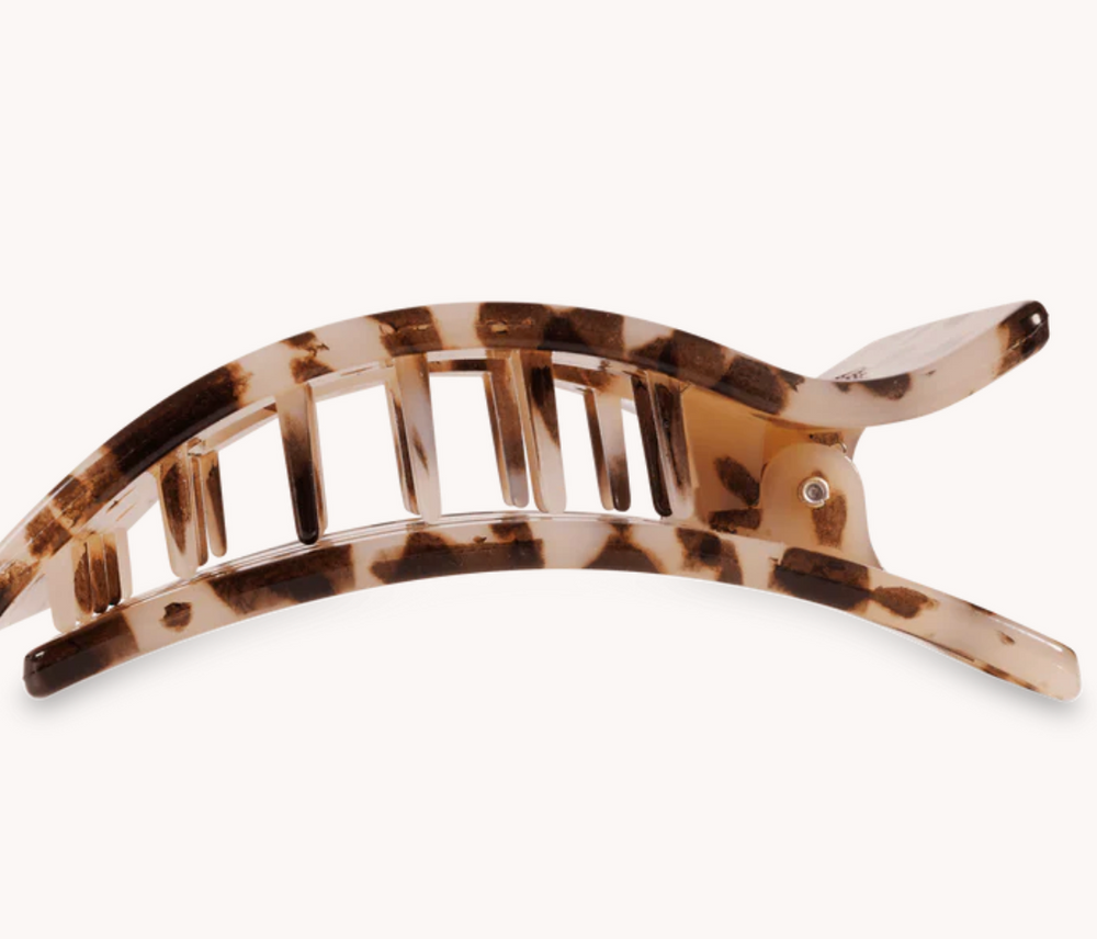 Blonde Tortoise Flat Rectangle Hair Clip- Three Sizes - Pine & Moss