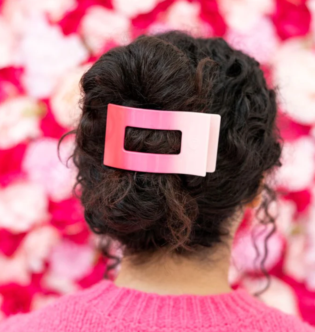 Kiss & Tell Medium Flat Clip - Pine & Moss