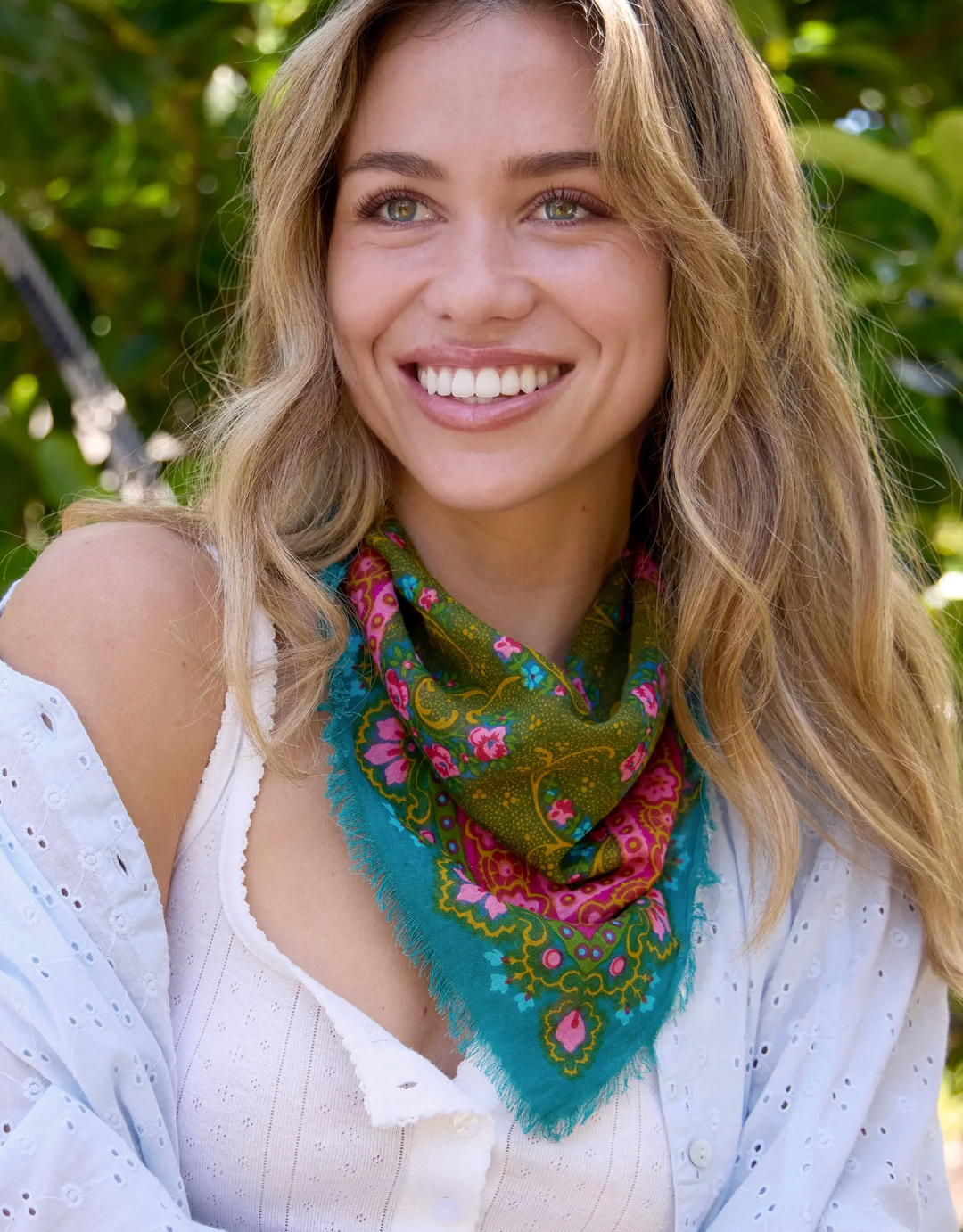 Natural Life Classic Bandanas: Four Styles - Pine &amp; Moss