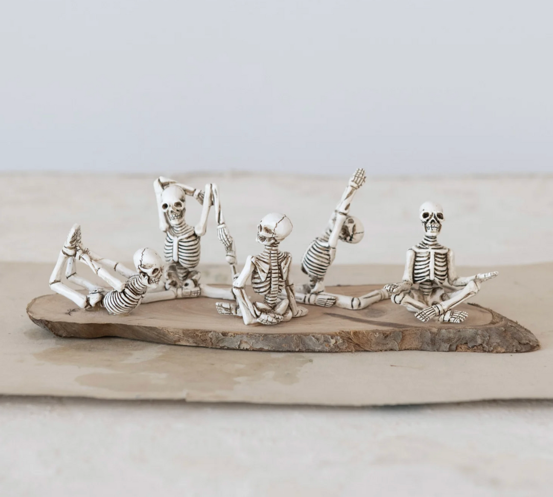 Skeleton in Yoga Pose, 5 Styles