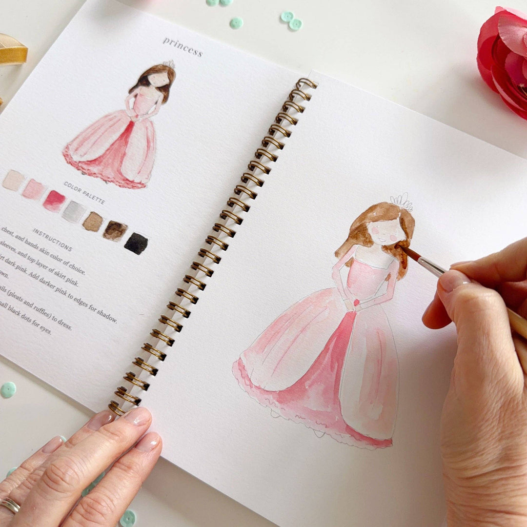 Emily Lex Studios Fairytale Watercolor Workbook - Pine &amp; Moss