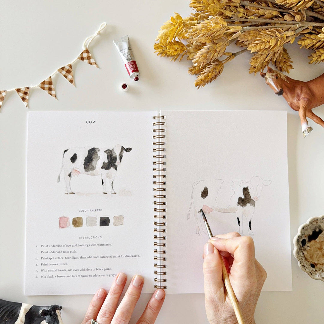 Emily Lex Studios: Farm watercolor workbook