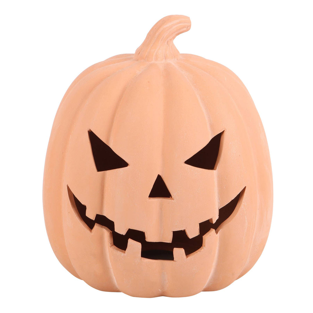 Terracotta Halloween Pumpkin Decoration- 25cm