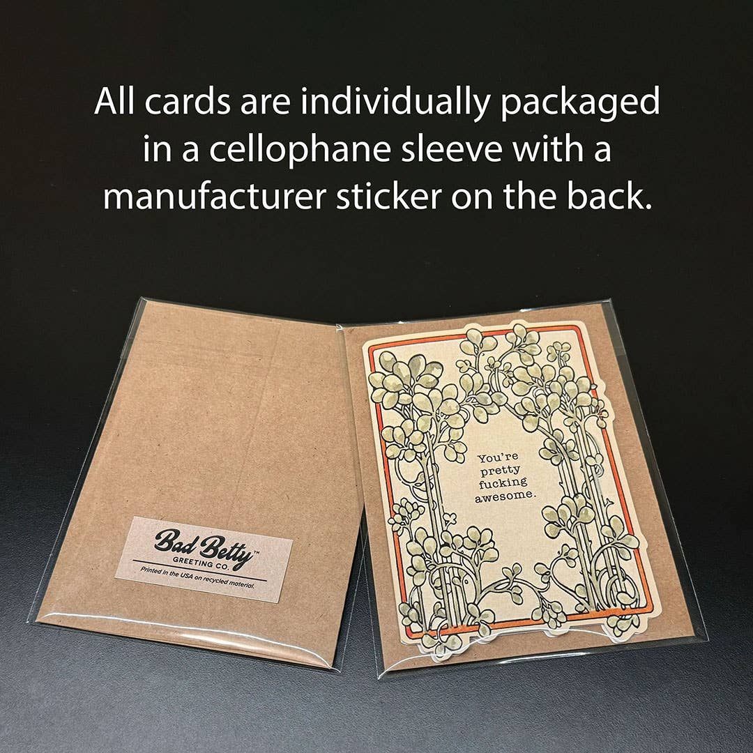 To Me, You Are Trash - Cute Raccoon Valentine’s Day Card - Pine & Moss