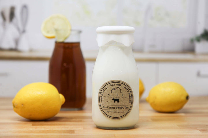Milk Reclamation Barn 13 oz Milk Bottle Candle- Southern Sweet Tea