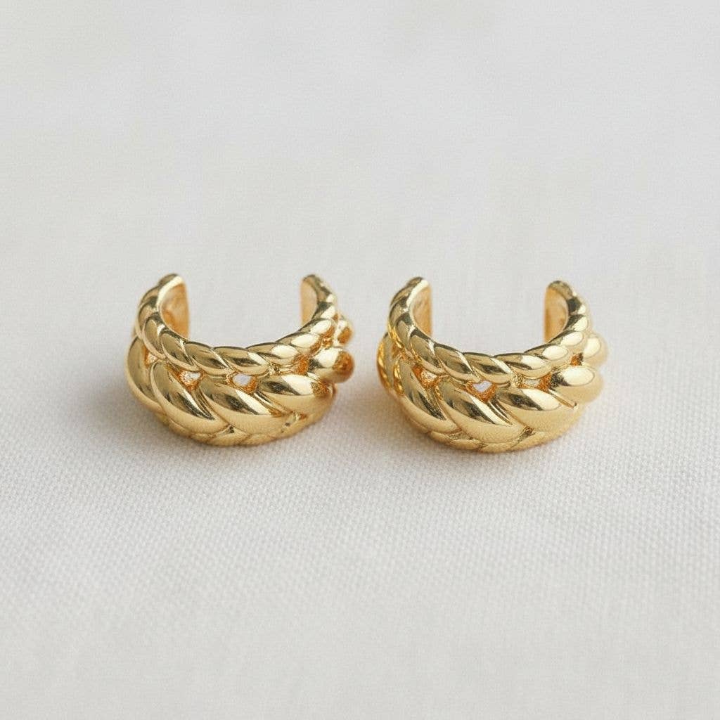 Sunshine- Artisan Twisted Drop Earrings with Chic Design