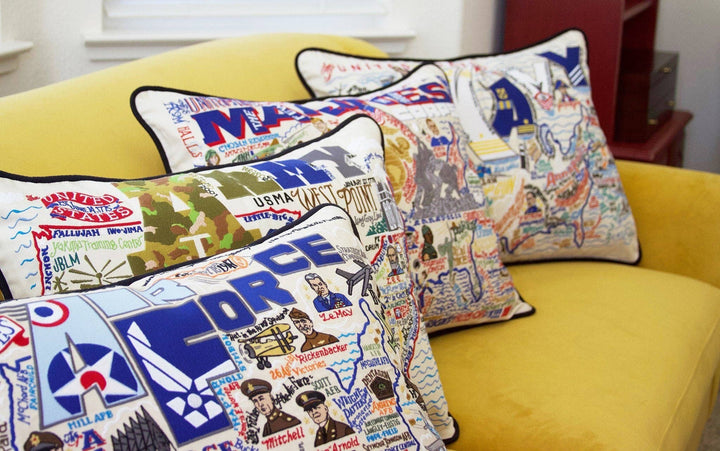 Marines Embroidered Pillow